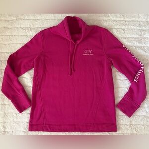 Vineyard Vines Fuchsia Whale Hoodie Pullover Women’s Sweatshirt Size XS EUC